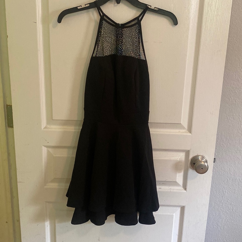 Beautiful black dress with sequins
